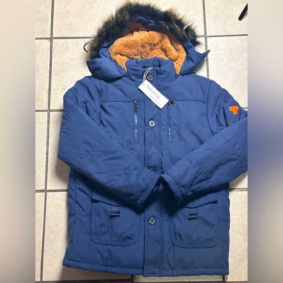 TANMING WOMENS WINTER COAT WITH HOOD FAUX FUR *NEW - Picture 1 of 7